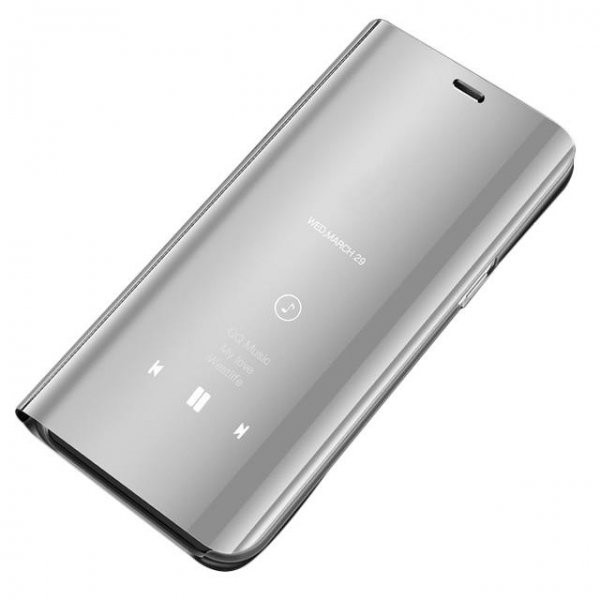 Θήκη Samsung Galaxy A42 Βιβλίο Ασημί Clear View Stand Silver