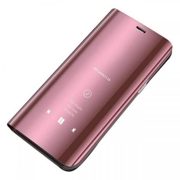 Θήκη Samsung Galaxy A42 Βιβλίο Ροζ - Χρυσό Clear View Stand Rose - Gold