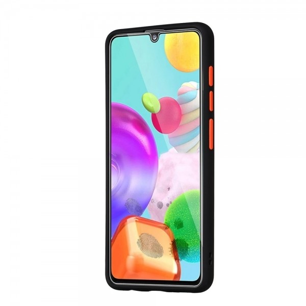 Θήκη Samsung Galaxy A41 Μαύρη Vennus Color Button Bumper Cover Black