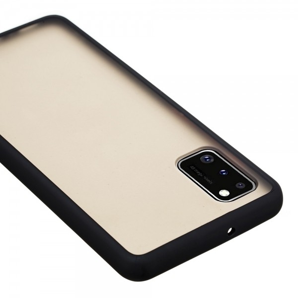 Θήκη Samsung Galaxy A41 Μαύρη Vennus Color Button Bumper Cover Black