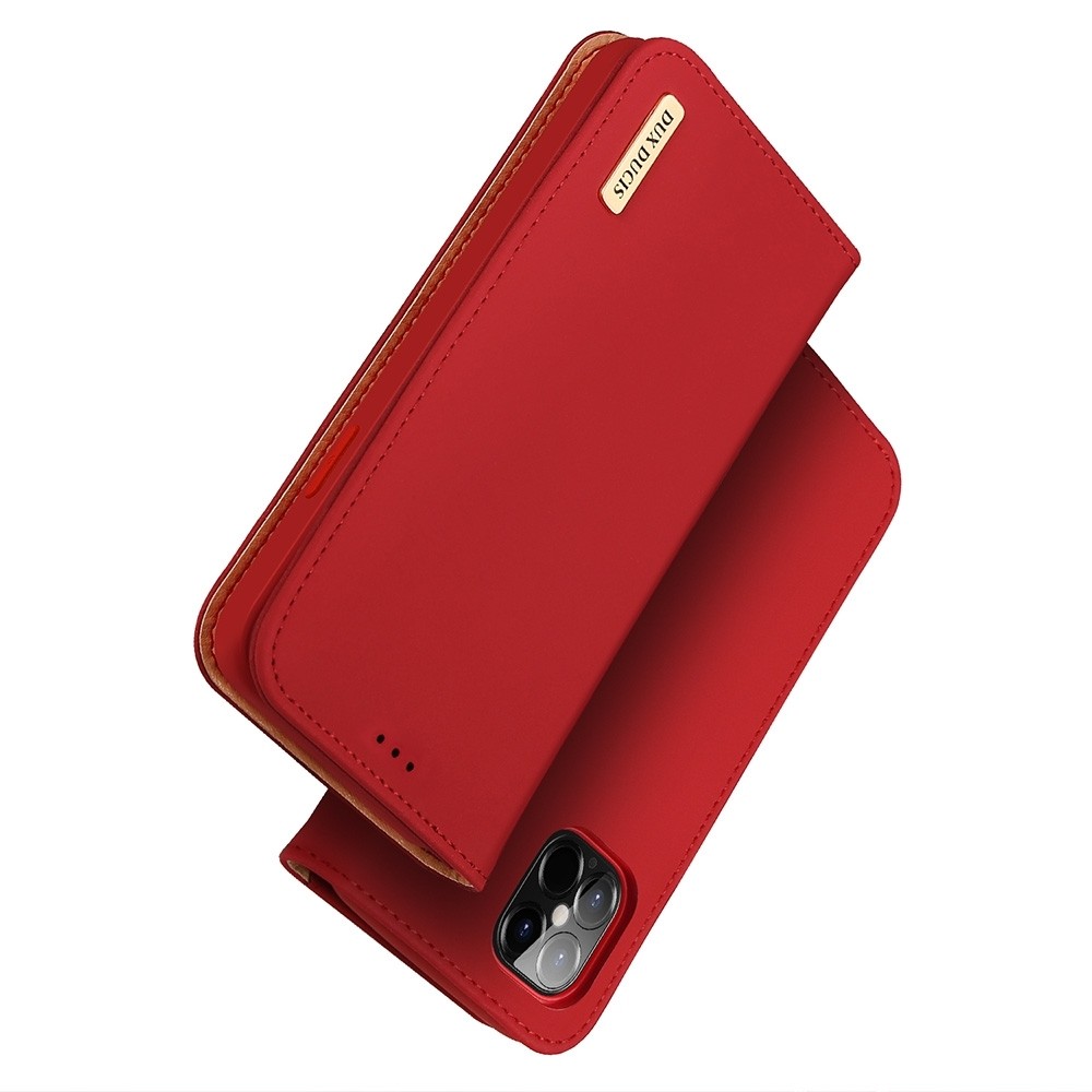 Θήκη iPhone 12 Pro Max Βιβλίο Κόκκινο DUX DUCIS WISH Series TPU + PU + Leather Case with Card Slots & Wallet Red