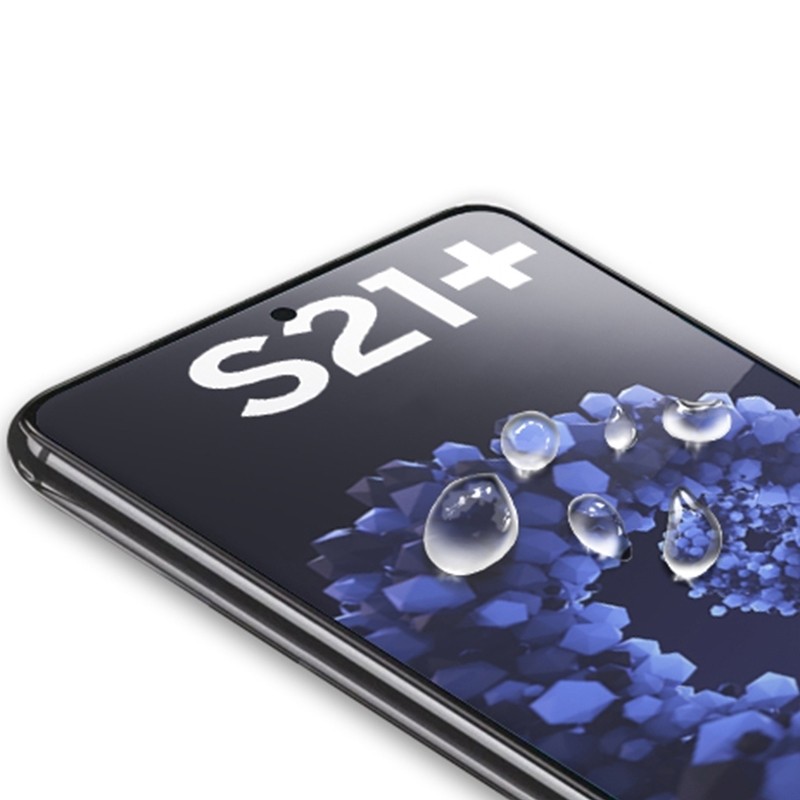 Samsung Galaxy S21 Plus 5G Προστατευτικό Τζαμάκι Mocolo 9H 3D Full Screen UV Screen Film Support Fingerprint Unlock Tempered Gla