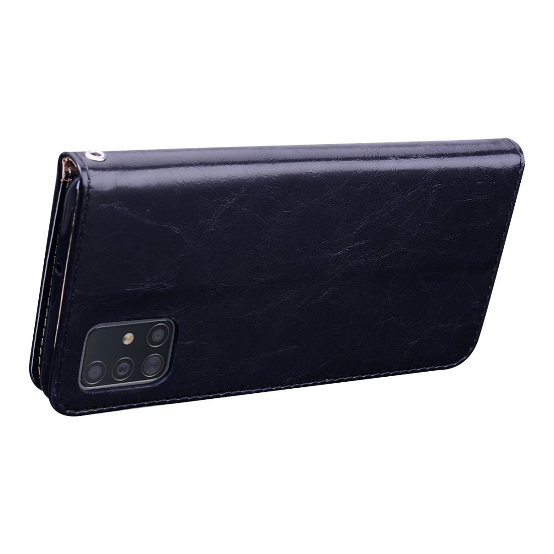 Θήκη Samsung Galaxy A71 Βιβλίο Μαύρο Business Style Oil Wax Texture Horizontal Flip Case Black