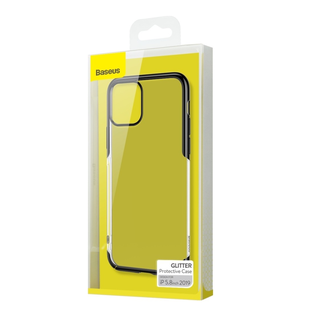 Σκληρή Θήκη iPhone 11 Pro Μαύρη Baseus Fashion Glitter Electroplating Frame PC Case Black WIAPIPH58S-DW01