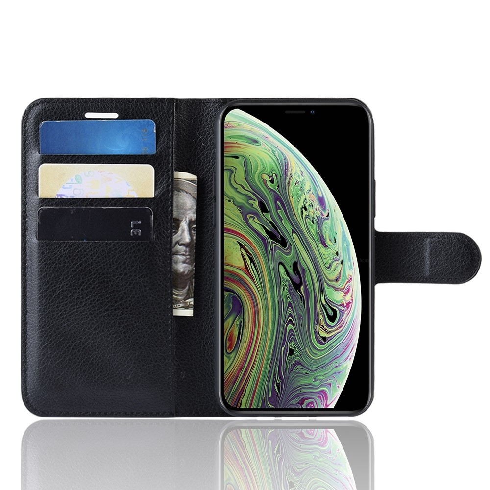 Θήκη iPhone 11 Pro Βιβλίο Μαύρο Litchi Texture Horizontal Flip Protective Case Black
