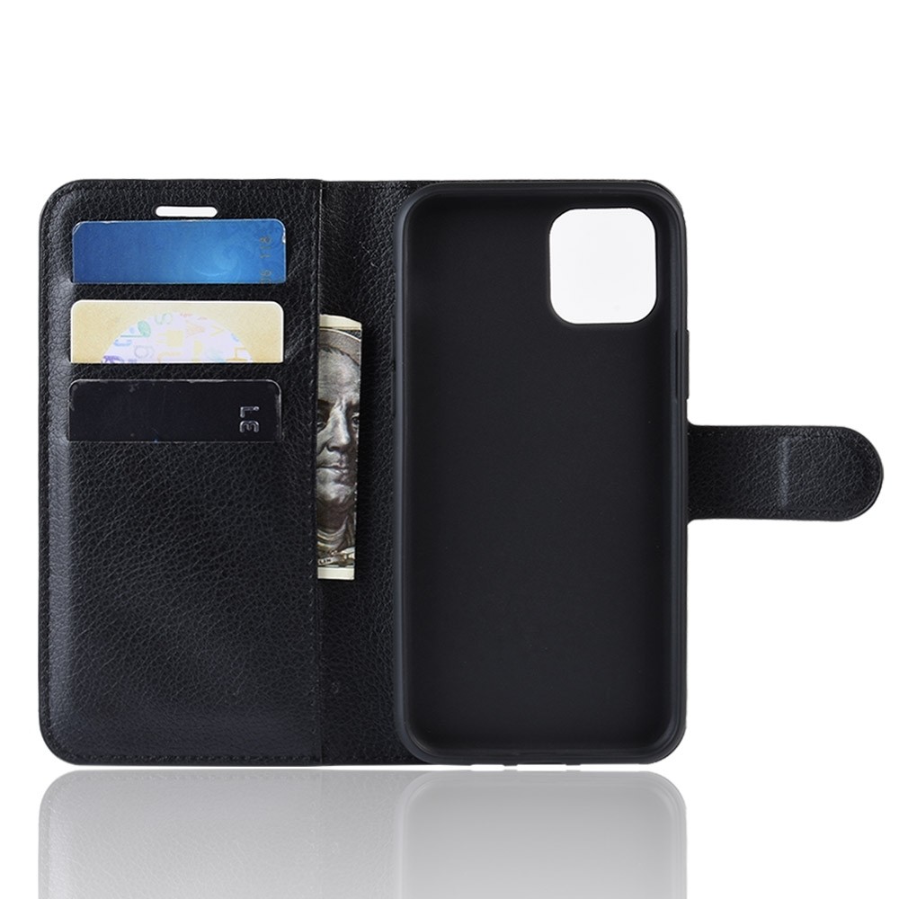 Θήκη iPhone 11 Pro Βιβλίο Μαύρο Litchi Texture Horizontal Flip Protective Case Black