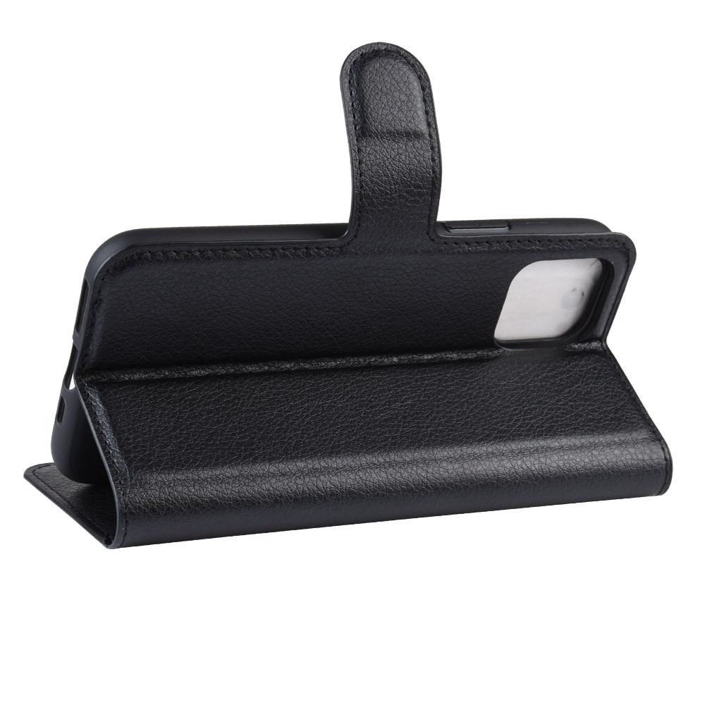 Θήκη iPhone 11 Pro Βιβλίο Μαύρο Litchi Texture Horizontal Flip Protective Case Black