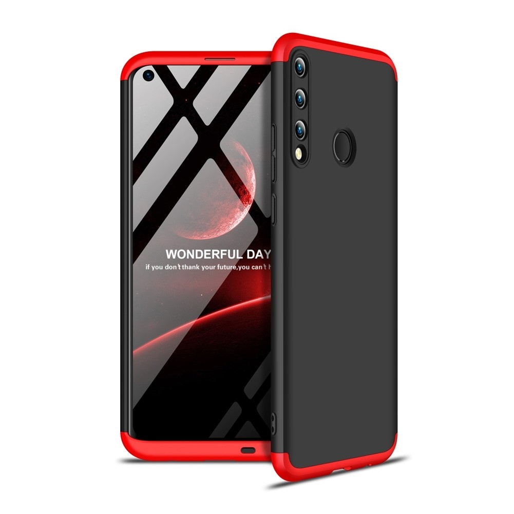 Σκληρή Θήκη Huawei P40 Lite E Μαύρη - Κόκκινη GKK Full Coverage Protective Hard Case Black - Red