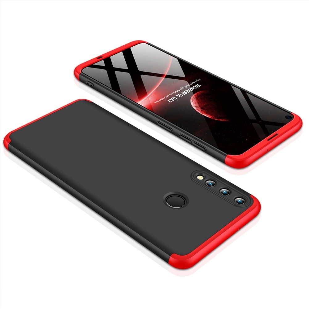 Σκληρή Θήκη Huawei P40 Lite E Μαύρη - Κόκκινη GKK Full Coverage Protective Hard Case Black - Red