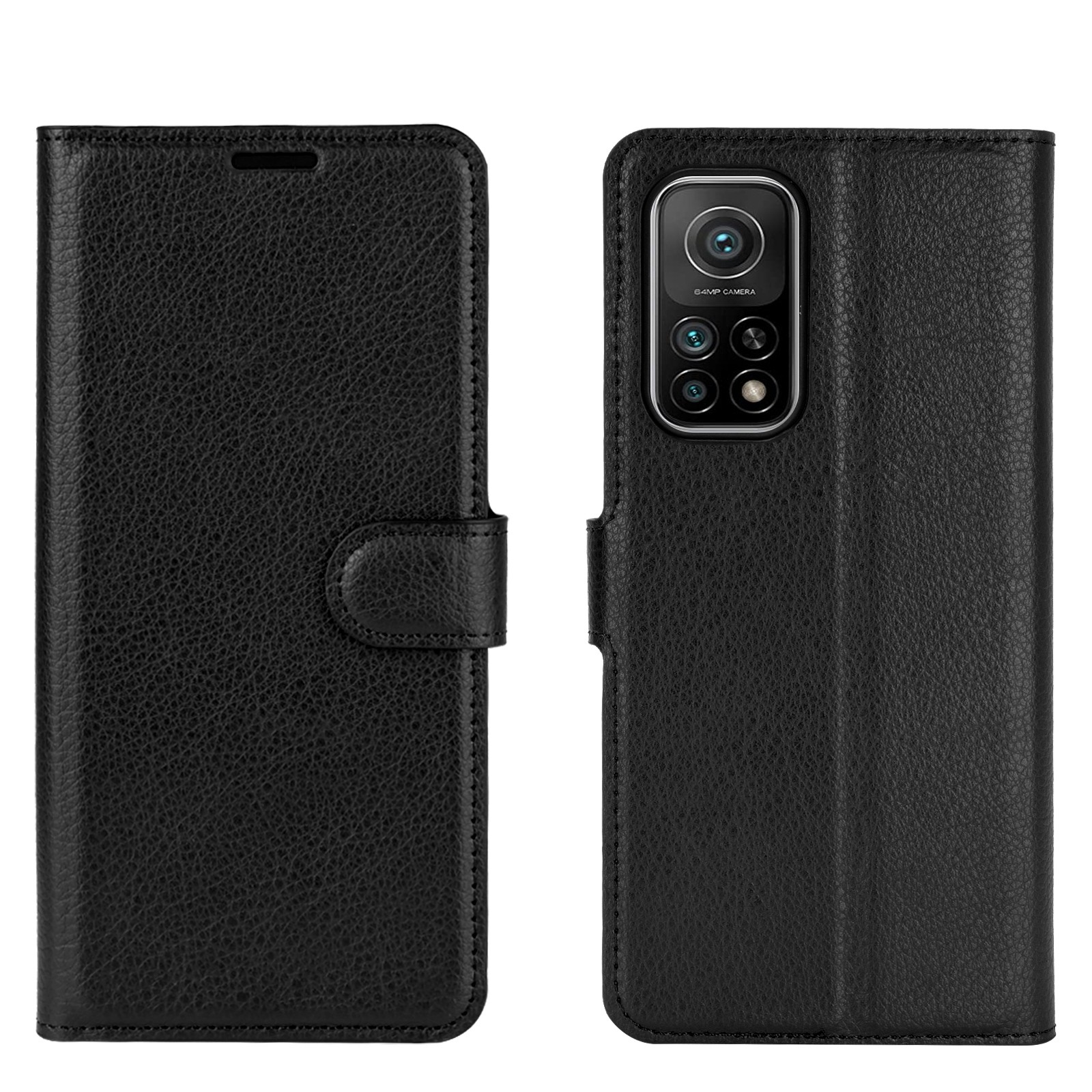 Θήκη Xiaomi Mi 10T / Mi 10T Pro Βιβλίο Μαύρο Litchi Texture Horizontal Flip Protective Case Black