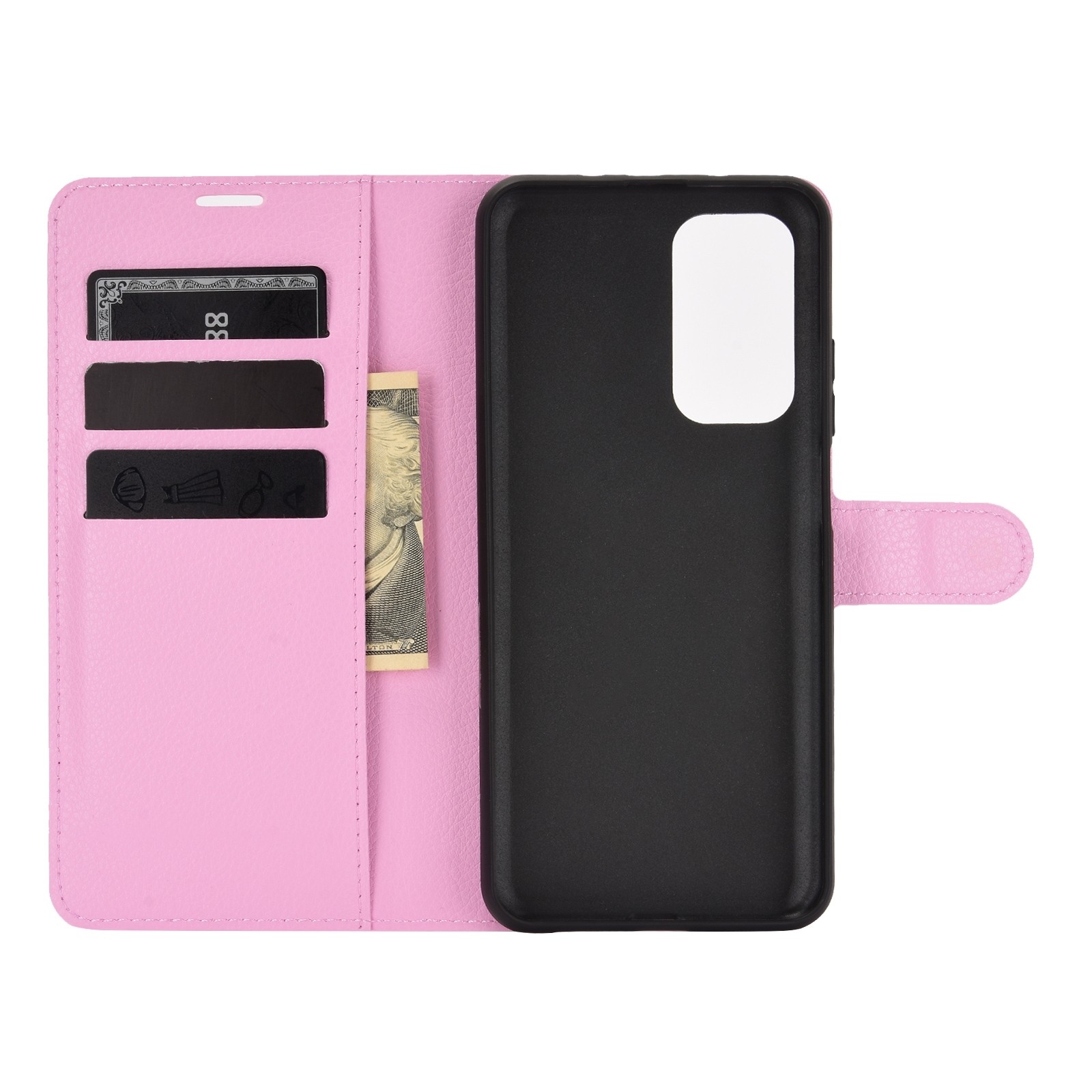 Θήκη Xiaomi Mi 10T / Mi 10T Pro Βιβλίο Ροζ Litchi Texture Horizontal Flip Protective Case Pink