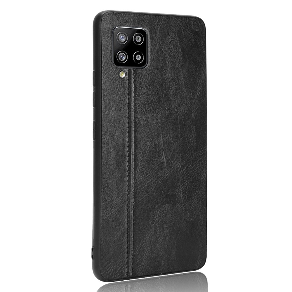 Θήκη Samsung Galaxy A42 Μαύρη Shockproof Sewing Cow Pattern Skin PC + PU + TPU Case Black