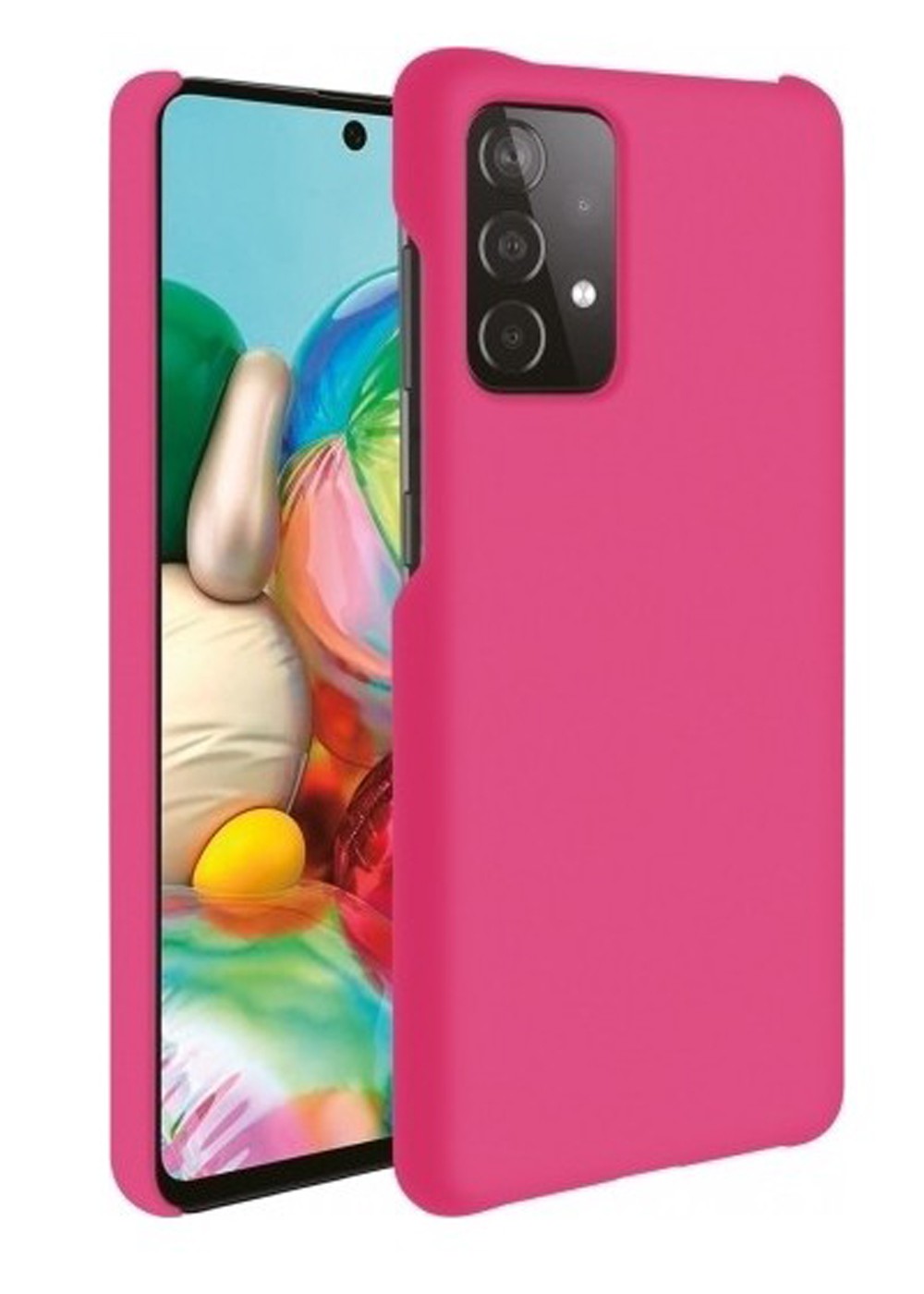 Vennus Samsung Galaxy A72 4G / A72 5G Real Smooth Θήκη Σιλικόνης - Fuchsia