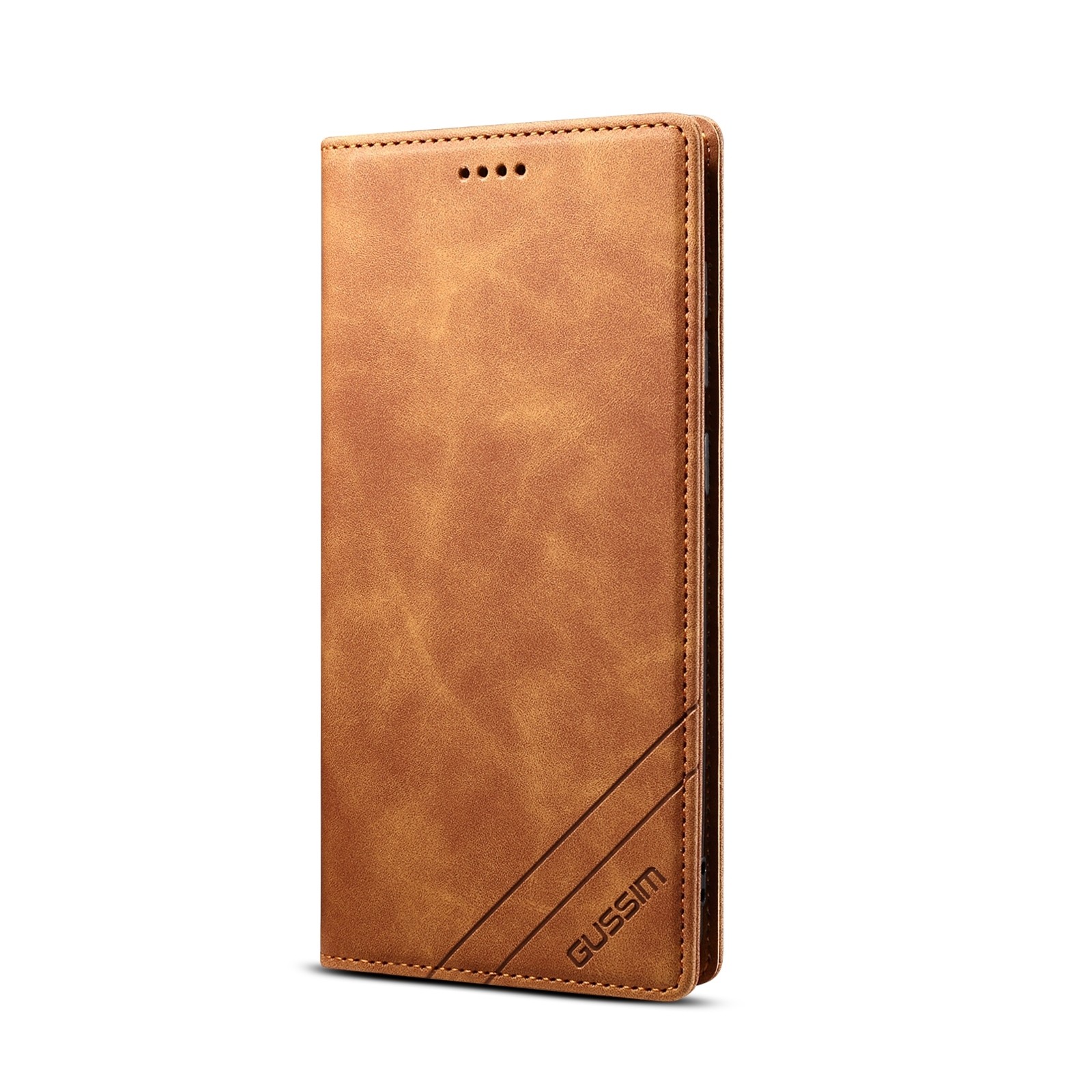Θήκη iPhοne 7 Plus / 8 Plus Βιβλίο Καφέ GUSSIM GS-001 Business Style Horizontal Flip Skin Feel Case Bown