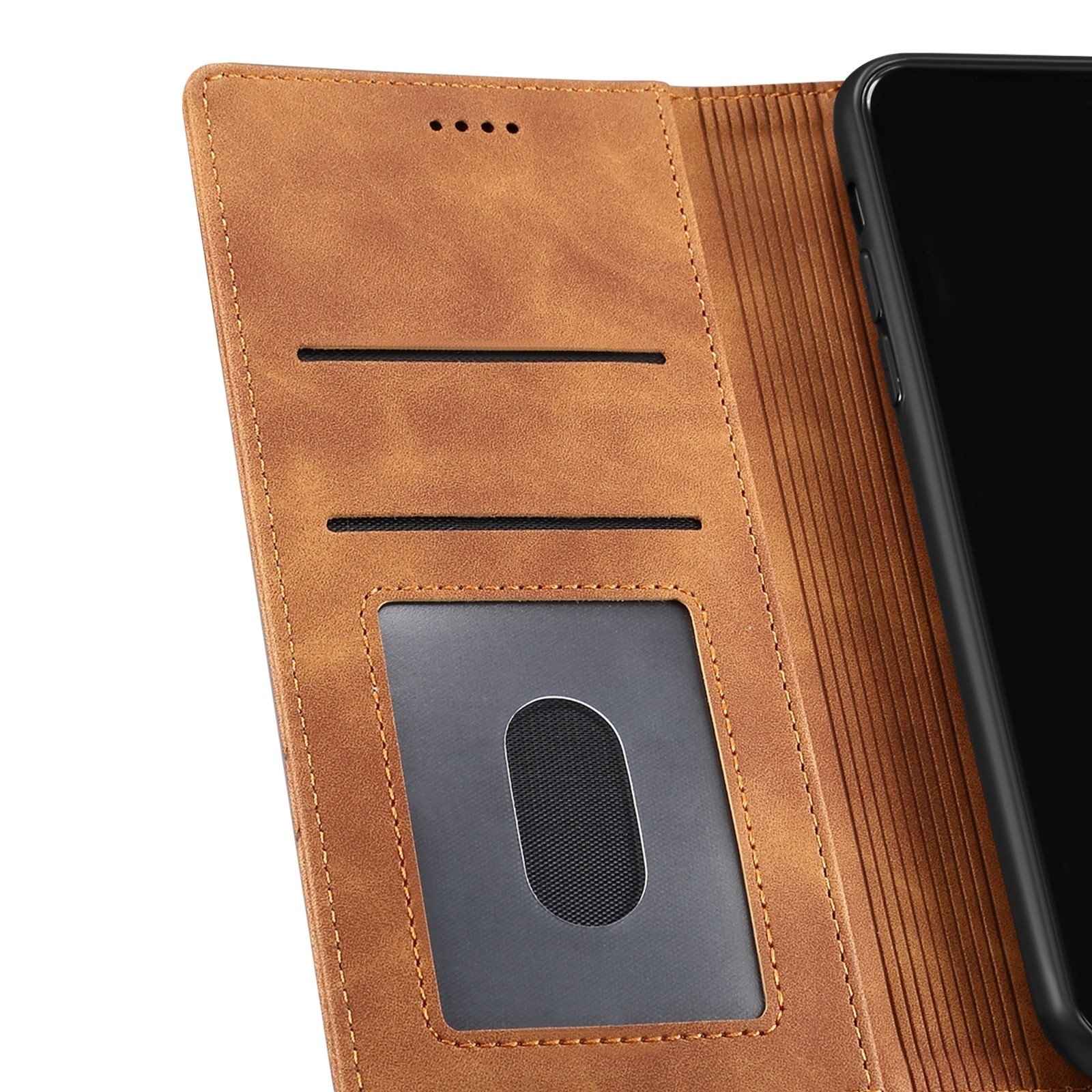 Θήκη iPhοne 7 Plus / 8 Plus Βιβλίο Καφέ GUSSIM GS-001 Business Style Horizontal Flip Skin Feel Case Bown