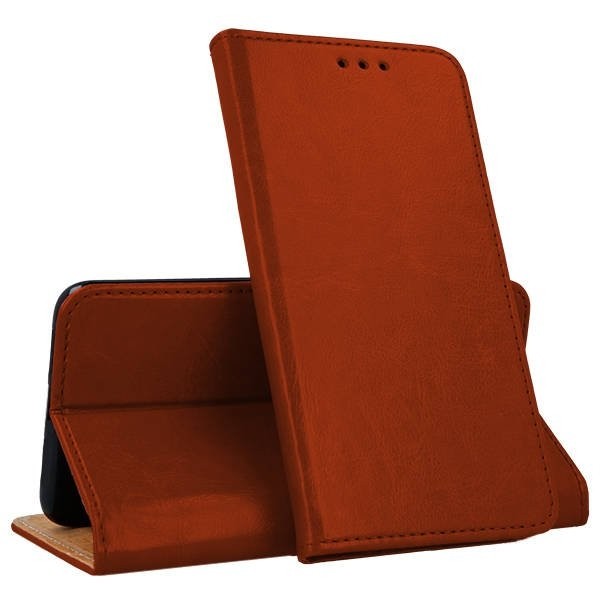 Θήκη Xiaomi Redmi Note 9T Βιβλίο Καφέ Special Leather Book Case Brown