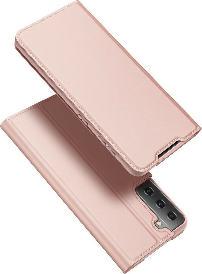 Θήκη Samsung Galaxy S21 Plus 5G Βιβλίο Ροζ - Χρυσό Dux Ducis Skin Pro Book Case Rose - Gold (6934913054505)