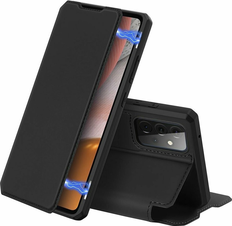 Samsung Galaxy A72 4G / A72 5G Θήκη Βιβλίο Μαύρο Dux Ducis Skin X Series Book Case Black