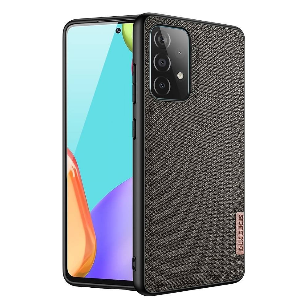 Samsung Galaxy A72 4G / A72 5G Θήκη Πράσινη με Πλαίσιο Σιλικόνης και Επένδυση από Ύφασμα DUX DUCIS Fino Series PU + TPU Protecti
