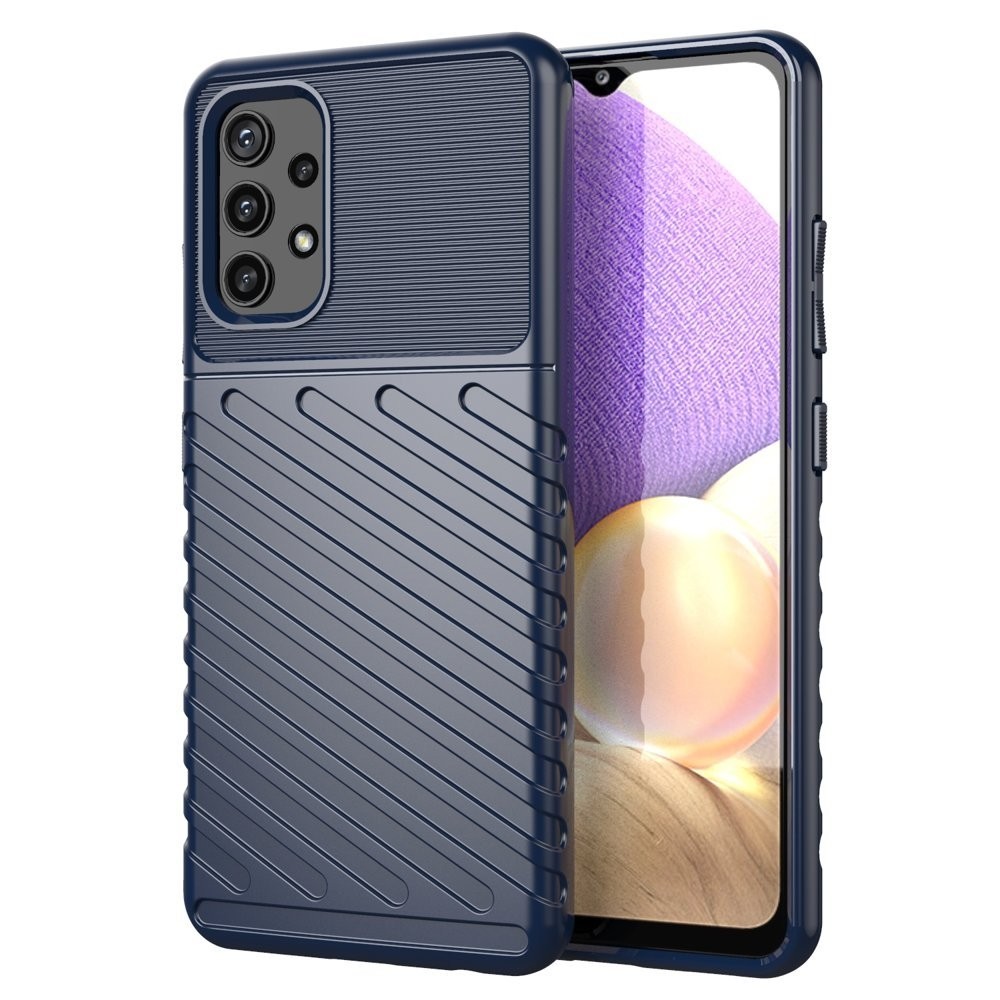 Samsung Galaxy A72 4G / A72 5G Θήκη Σιλικόνης Μπλε Thunderbolt Shockproof TPU Soft Case Blue