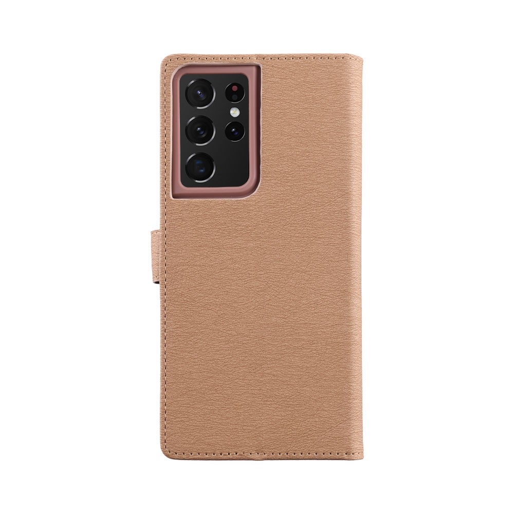 Θήκη Samsung Galaxy S21 Ultra 5G Βιβλίο Χρυσό Volte-Tel Allure Magnet Book Stand Clip Gold