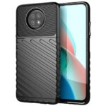 Θήκη Xiaomi Redmi Note 9T Σιλικόνης Μαύρη Thunderbolt Shockproof TPU Soft Case Black
