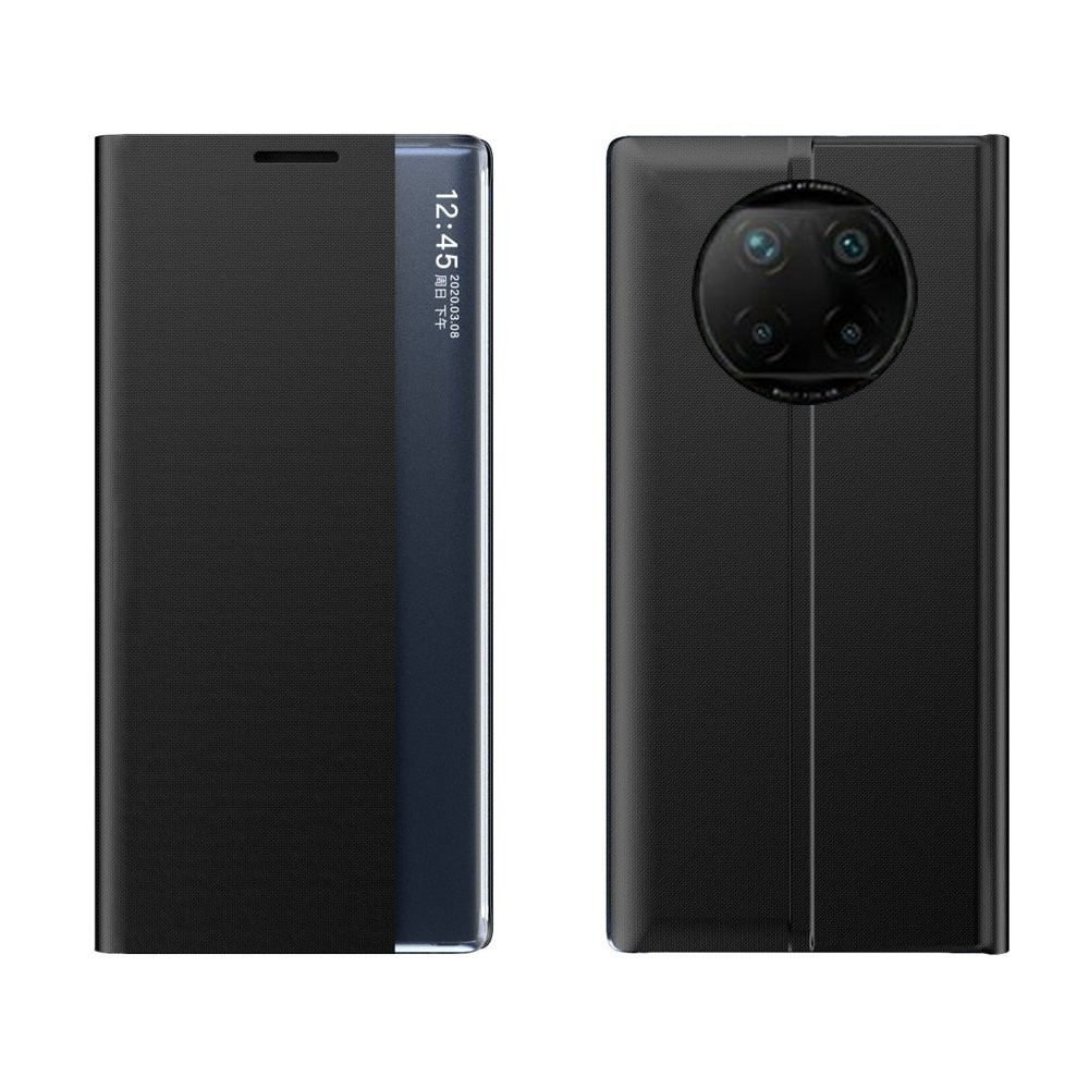 Θήκη Xiaomi Redmi Note 9T Βιβλίο Μαύρο Side Display Magnetic Horizontal Flip Plain Texture Cloth + PC Case Black