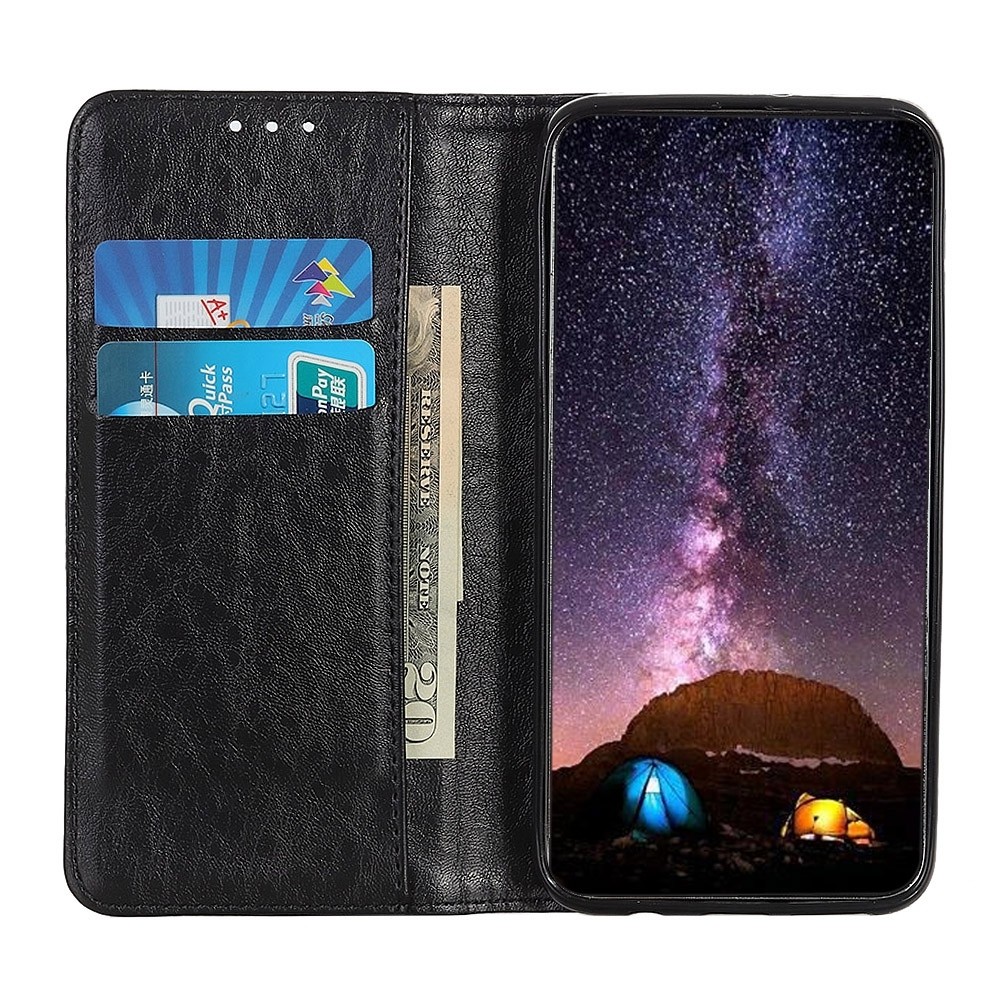Θήκη Xiaomi Poco F3 / Mi 11i Βιβλίο Μαύρο Magnetic Crazy Horse Texture Horizontal Flip Case Black
