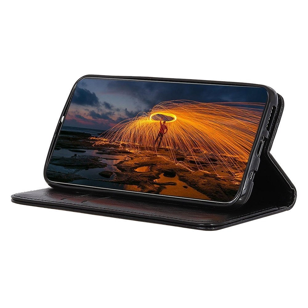 Θήκη Xiaomi Poco F3 / Mi 11i Βιβλίο Μαύρο Magnetic Crazy Horse Texture Horizontal Flip Case Black