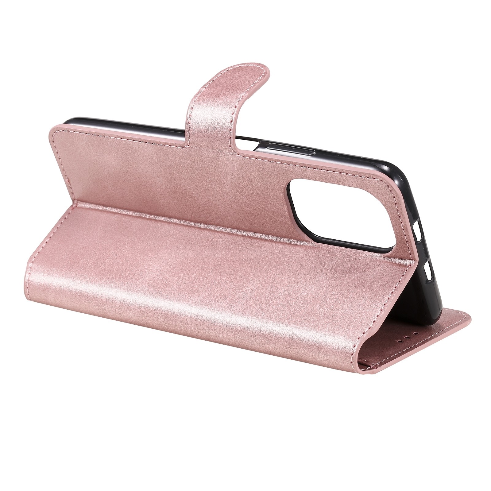 Θήκη Xiaomi Poco F3 / Mi 11i Βιβλίο Ροζ - Χρυσό Classic Calf Texture Horizontal Flip Case Rose - Gold