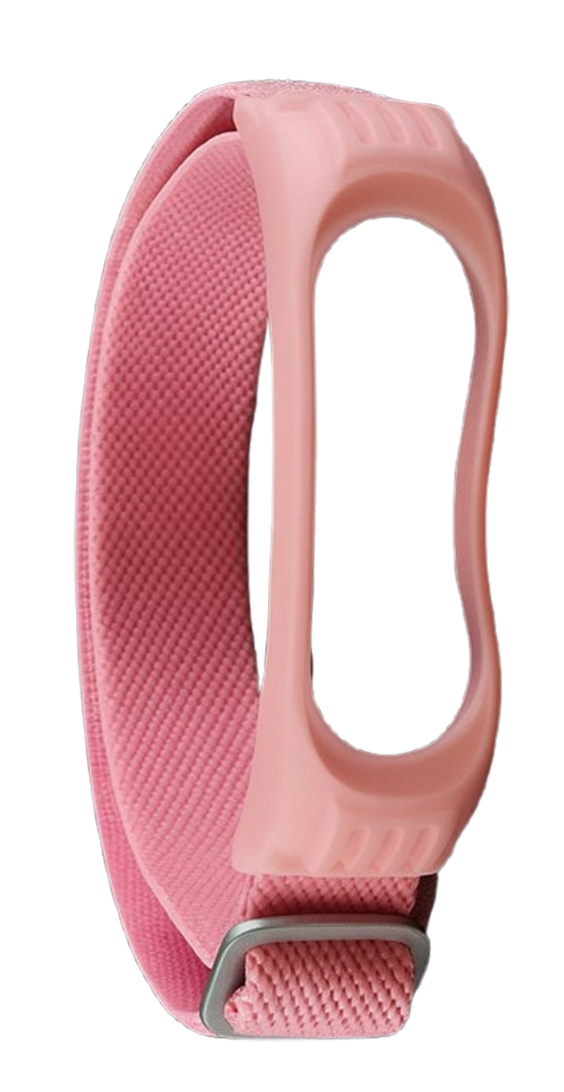 Λουράκι Xiaomi Mi Band 5 / 6 / 7 Ροζ Twill 8-shaped Buckle Elastic Replacement Strap Watchband Pink