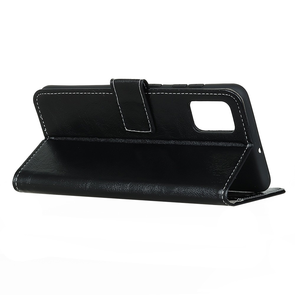 Θήκη Xiaomi Redmi Note 10 4G / Note 10S / Poco M5s Βιβλίο Μαύρο Retro Crazy Horse Texture Horizontal Flip Case Black