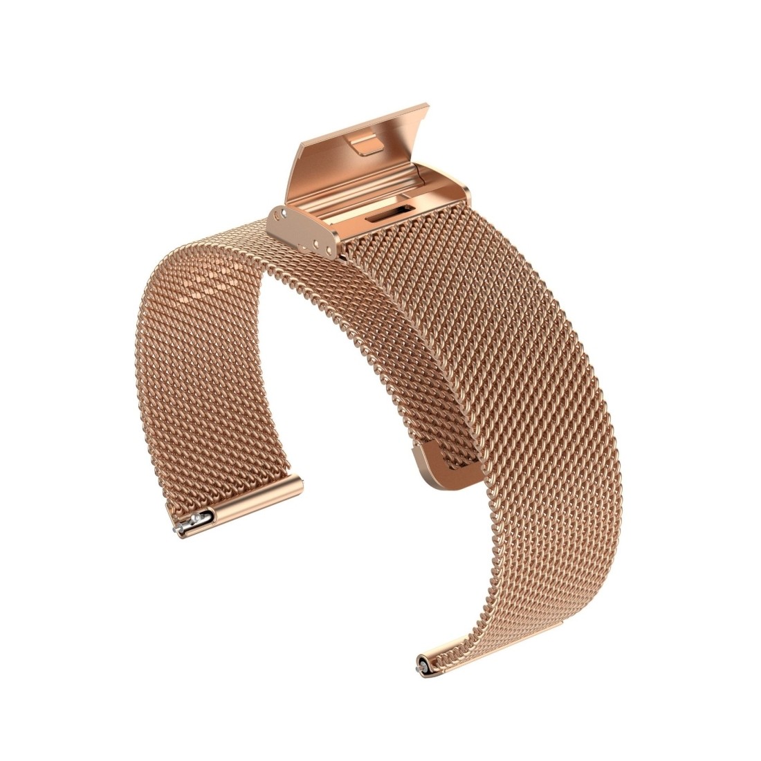 Λουράκι Huawei GT / GT 2 46mm / Galaxy Watch 46mm / Fossil Fossil Gen 5 Carlyle Ροζ - Χρυσό Stainless Steel Mesh Wrist Strap