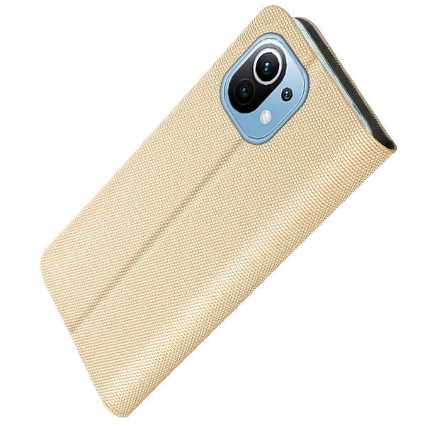 Θήκη Xiaomi Mi 11 Lite 4G / Mi 11 Lite 5G Βιβλίο Χρυσό Vennus Sensitive Book Case Gold
