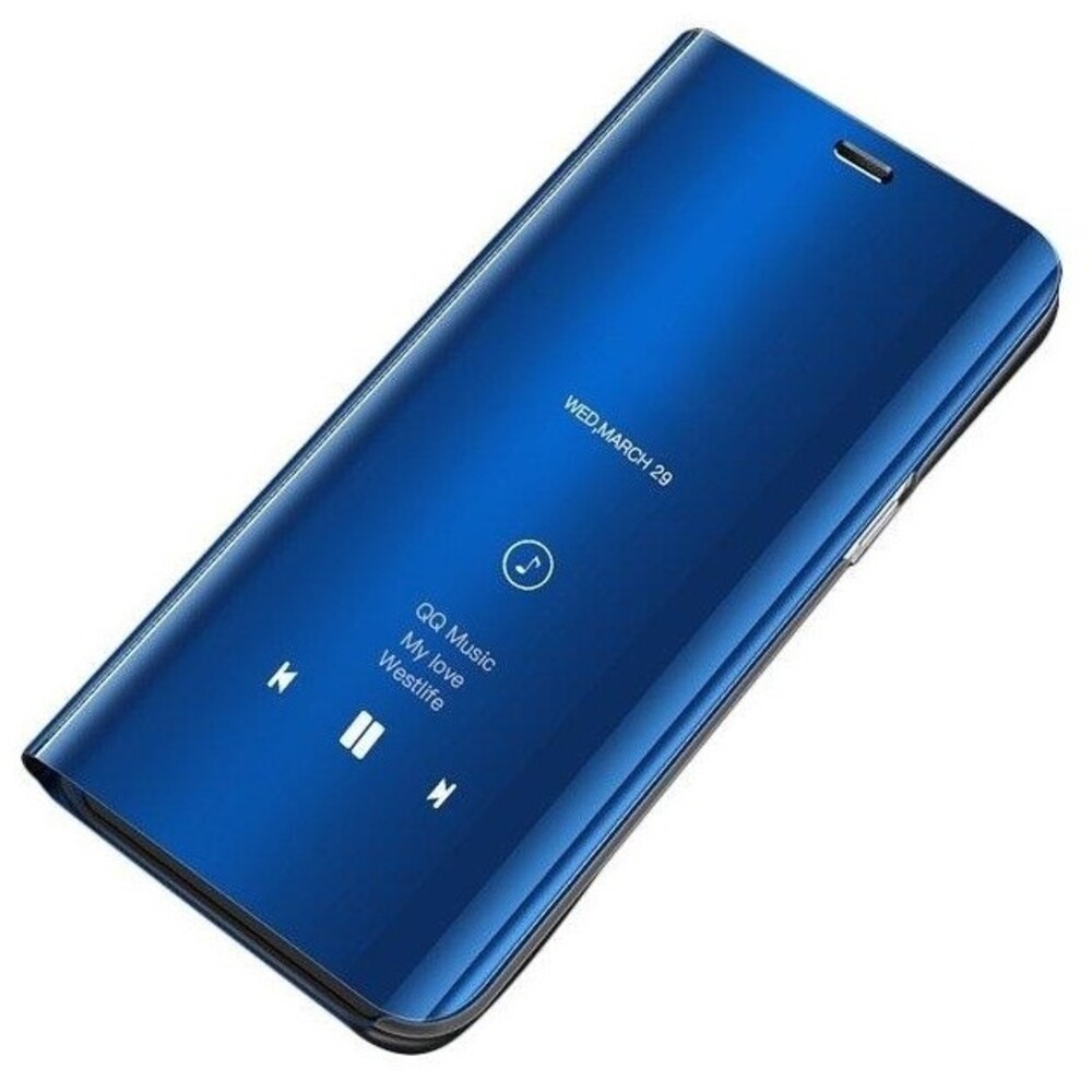 Tel1 Samsung Galaxy A72 4G / A72 5G Clear View Stand Θήκη Βιβλίο - Blue