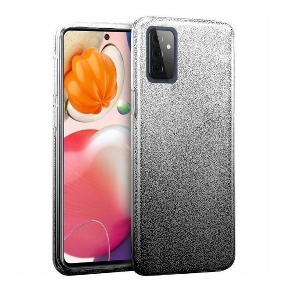 Forcell Samsung Galaxy A72 4G / A72 5G Bling Θήκη Σιλικόνης - Black