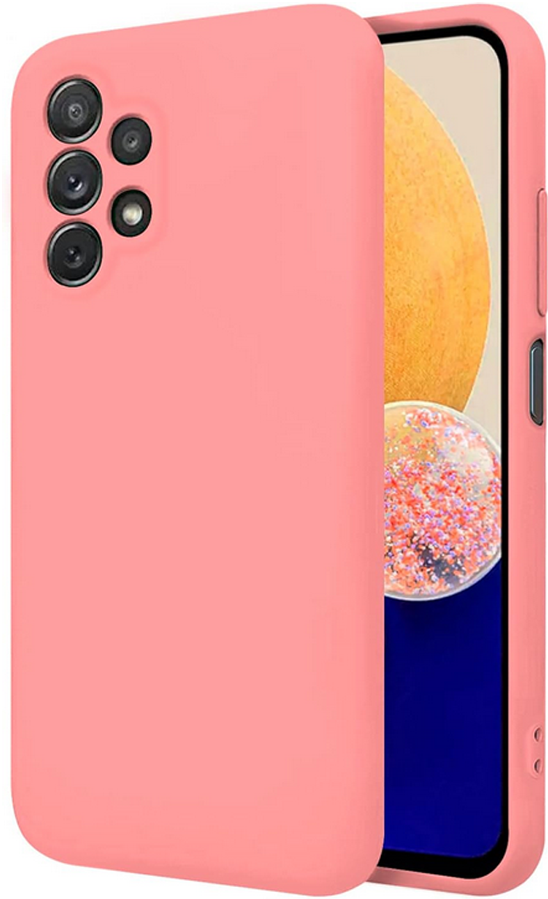 Forcell Samsung Galaxy A32 4G Slim Fit Liquid Θήκη Σιλικόνης - Pink