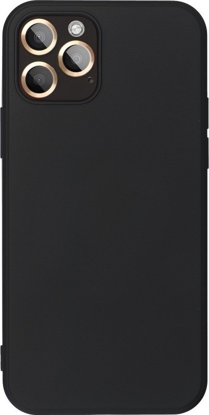 Θήκη iPhone 12 mini Σιλικόνης Μαύρη Matt TPU Silicone Case Black