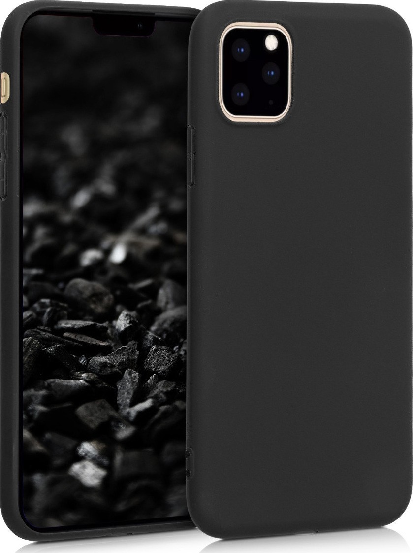 Θήκη iPhone 11 Pro Σιλικόνης Μαύρη Matt TPU Silicone Case Black
