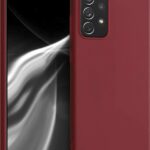 Samsung Galaxy A72 4G / A72 5G Θήκη Σιλικόνης Μπορντώ Matt TPU Silicone Case Bordeaux
