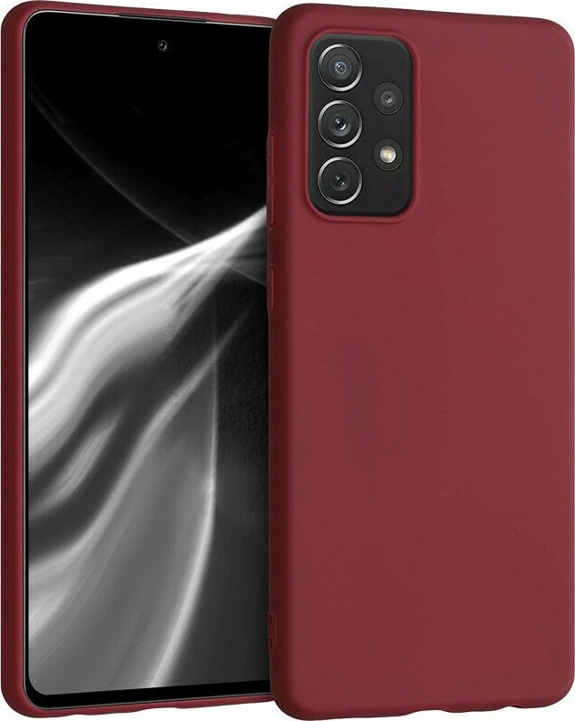Samsung Galaxy A72 4G / A72 5G Θήκη Σιλικόνης Μπορντώ Matt TPU Silicone Case Bordeaux