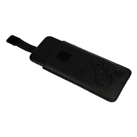 Universal Θήκη Πουγκί Μαύρη για Κινητά έως 6.5'' Pouch Telone Deko Size 17 Black