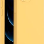 Θήκη iPhone 12 mini Σιλικόνης Κίτρινη Wozinsky Color Case Silicone Flexible Durable Case Yellow