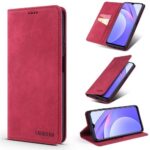 TAOKKIM Xiaomi Poco F3 / Mi 11i Retro Matte Θήκη Βιβλίο - Red