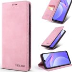 TAOKKIM Xiaomi Poco F3 / Mi 11i Retro Matte Θήκη Βιβλίο - Pink
