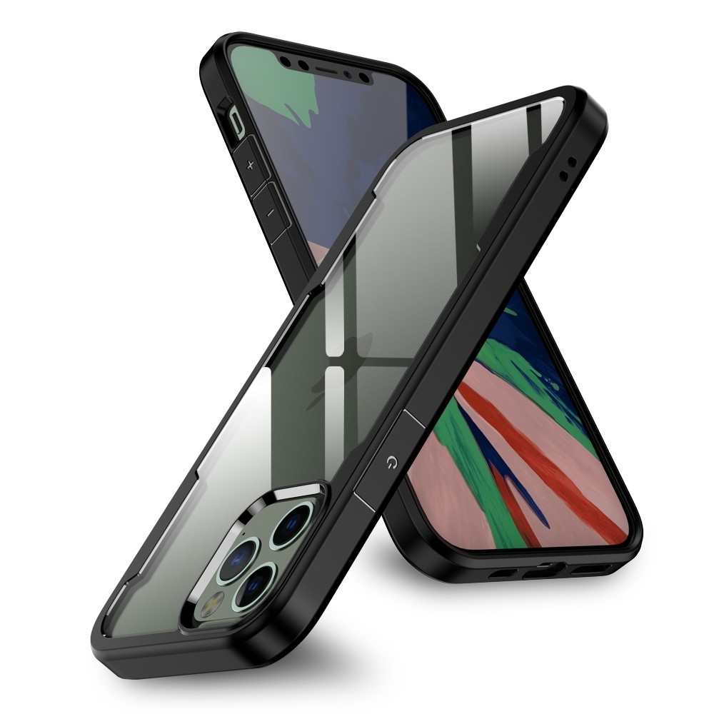 Θήκη iPhone 12 Pro Max Μαύρη Freelander Shockproof TPU + PC Case Black