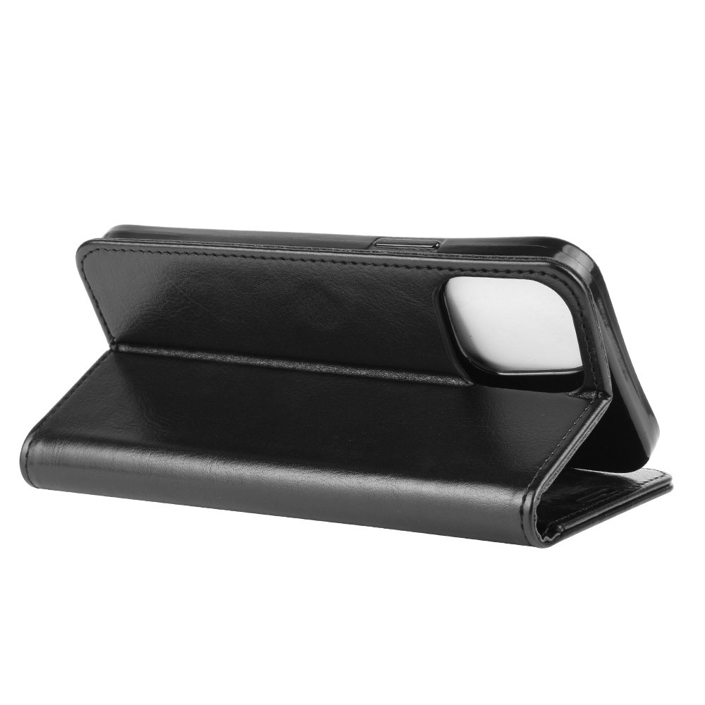 Θήκη Βιβλίο iPhone 12 / 12 Pro Μαύρη R64 Single Fold Horizontal Flip Leather Black