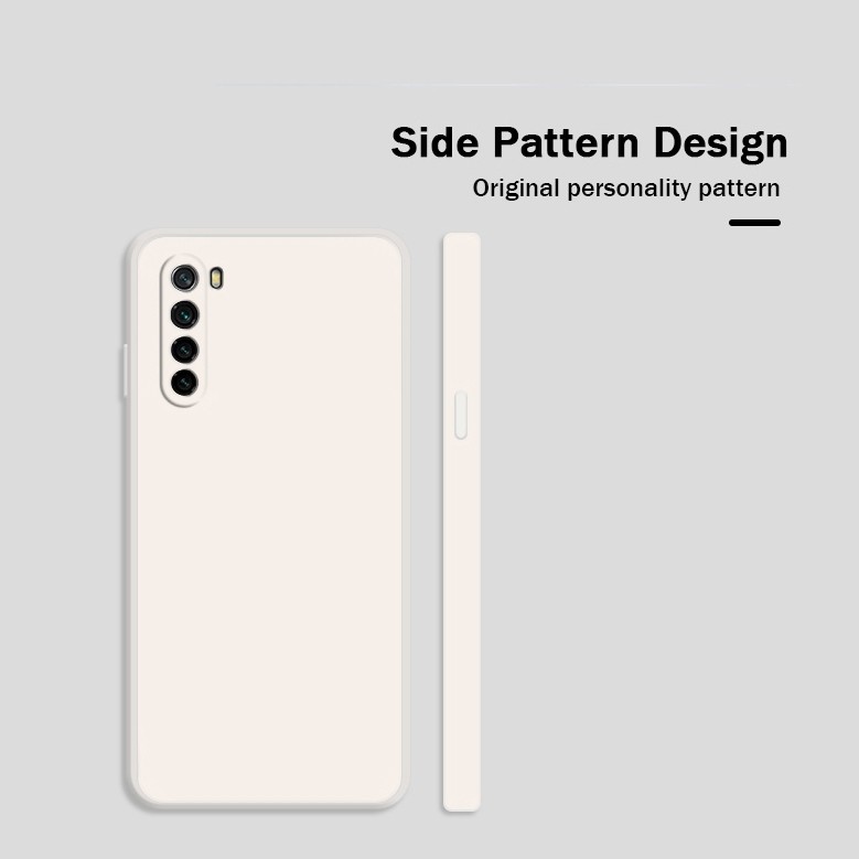 Θήκη Xiaomi Redmi Note 8 / Note 8 2021 Σιλικόνης Μπλε Solid Color Imitation Liquid Silicone Straight Edge Dropproof Blue