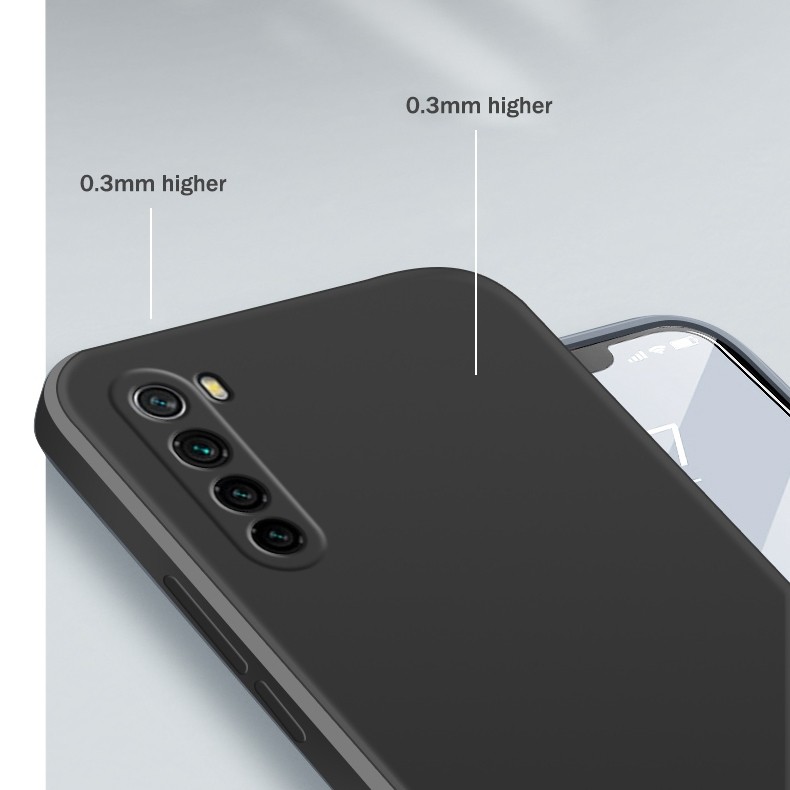 Θήκη Xiaomi Redmi Note 8 / Note 8 2021 Σιλικόνης Μπλε Solid Color Imitation Liquid Silicone Straight Edge Dropproof Blue
