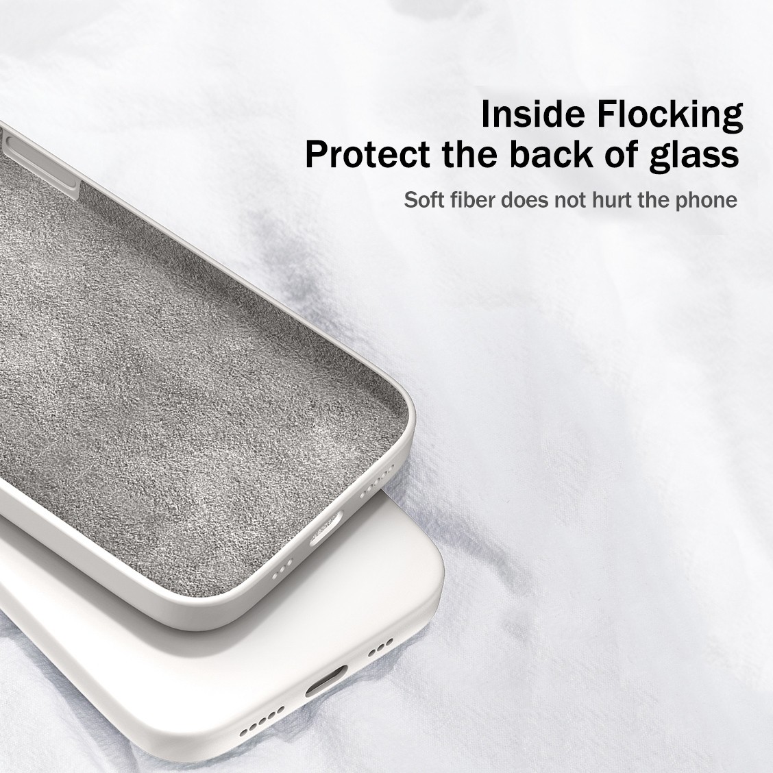 Θήκη Xiaomi Redmi Note 8 / Note 8 2021 Σιλικόνης Γκρι Solid Color Imitation Liquid Silicone Straight Edge Dropproof Grey